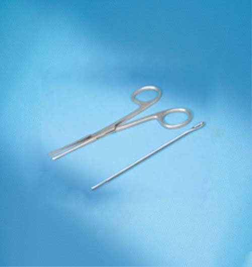 Silver Probe with eye & lister sinus forcesp